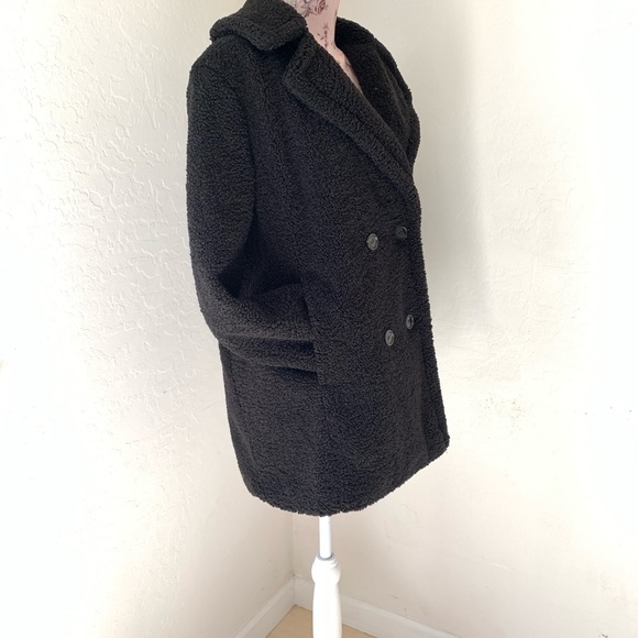 KENSIE Double Breasted Teddy Bear Coat - Picture 3 of 6